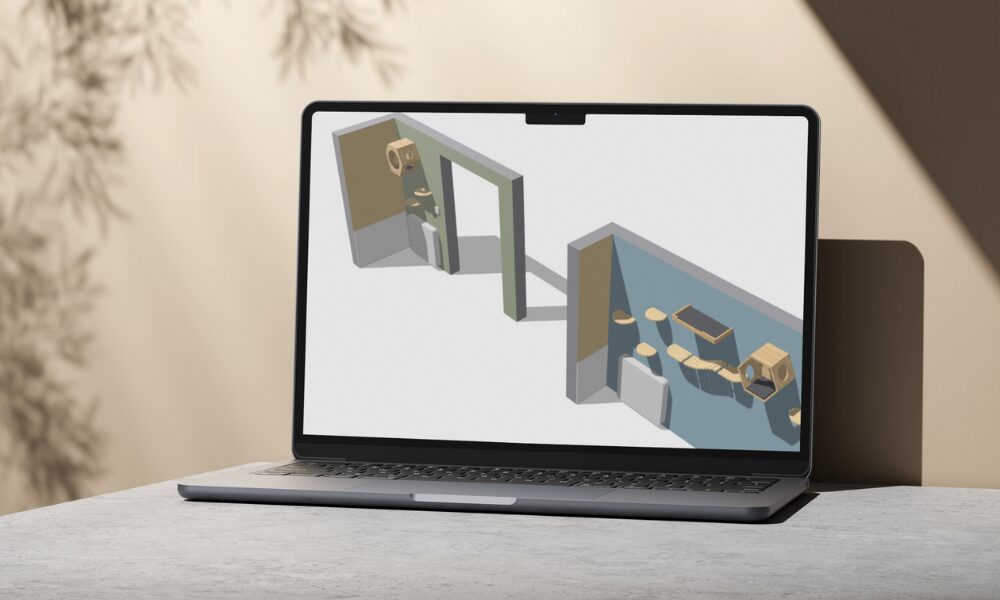 Aménagement 3D d'une pension par grimpet